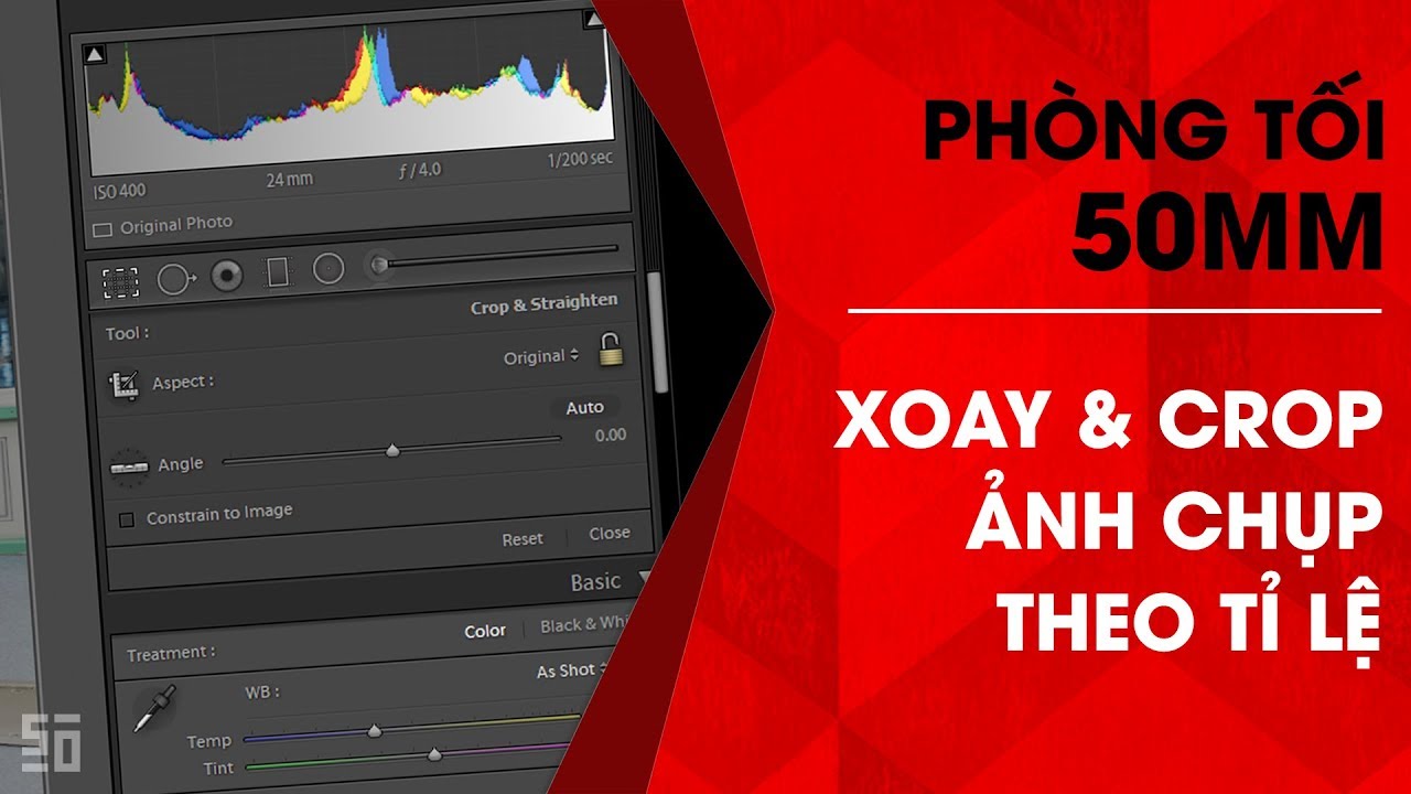 Phòng tối 50mm - Tập 9 (Lightroom): Xoay & Crop ảnh chụp theo tỉ lệ hoàn hảo | 50mm Vietnam