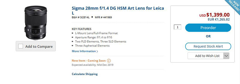 Sigma hé lộ ngày ra mắt 40mm F1.4, 105mm F1.4 'Art' cho ngàm L (Leica, Panasonic và Sigma fp)